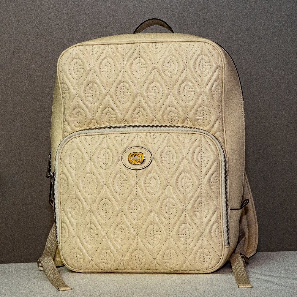 Gucci GG embossed White backpack